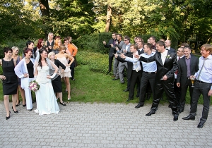 Gruppenfoto, Familienportrait, Trauzeugen